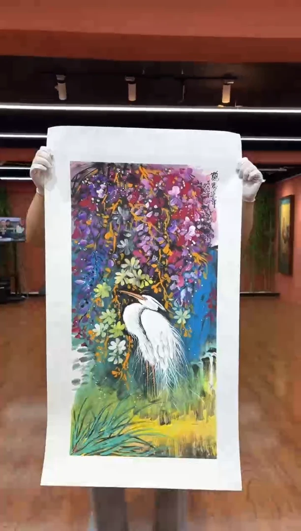 国画孙桂国老师作品，带合影证书24-22