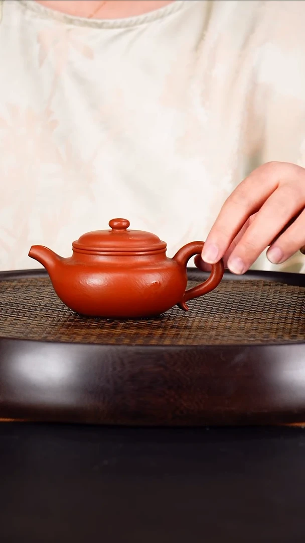 茶壶紫砂成进窑  仿古111  朱泥 150毫升