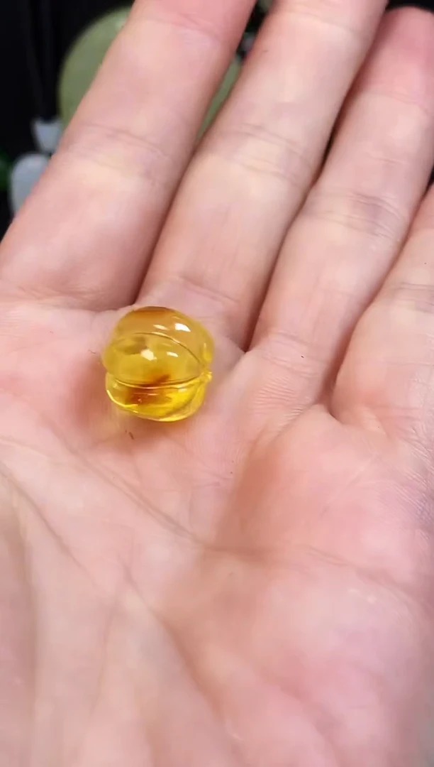 琥珀未镶嵌珠宝奇石南瓜