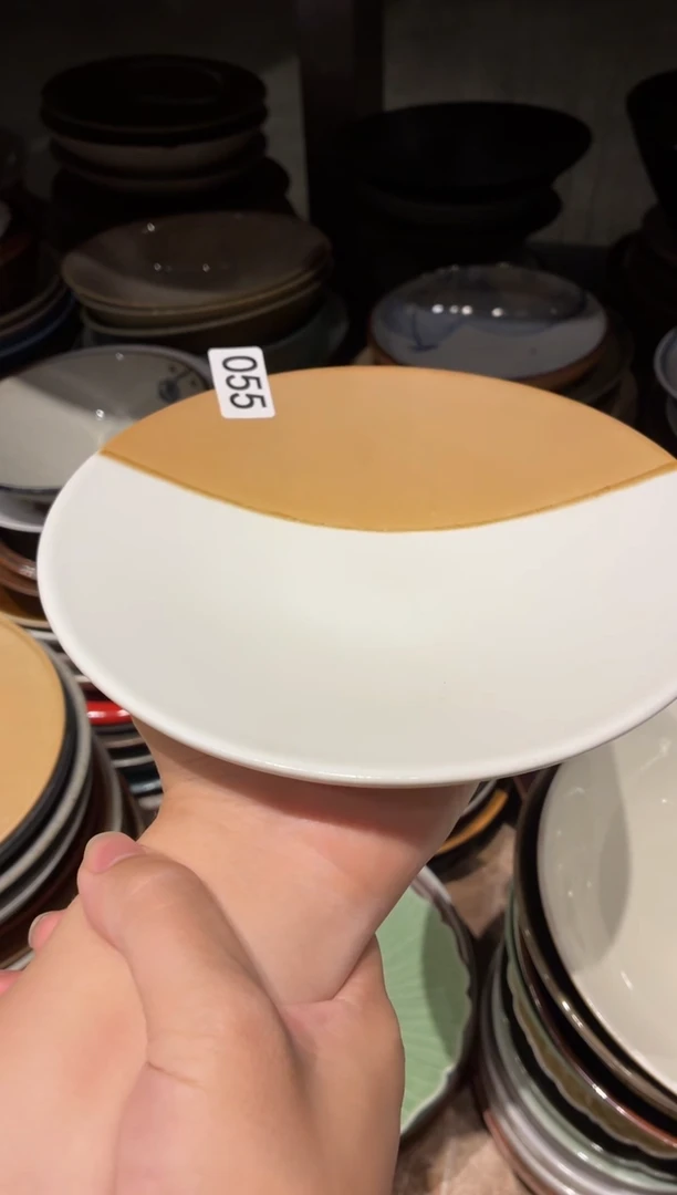 瓷片7****z55  微瑕盐沙斗笠盘1个