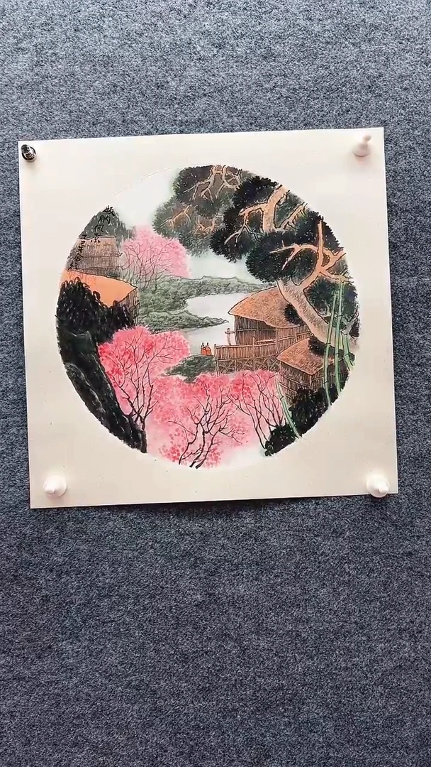 国画闫合行/国画/扇面