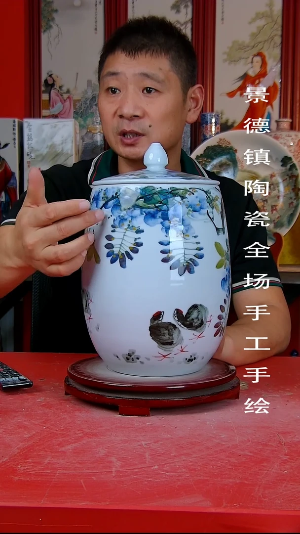 摆件景德镇陶瓷 全场手工手绘1