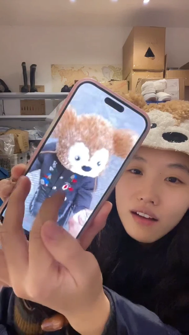 棉3岁以上达菲熊帽子