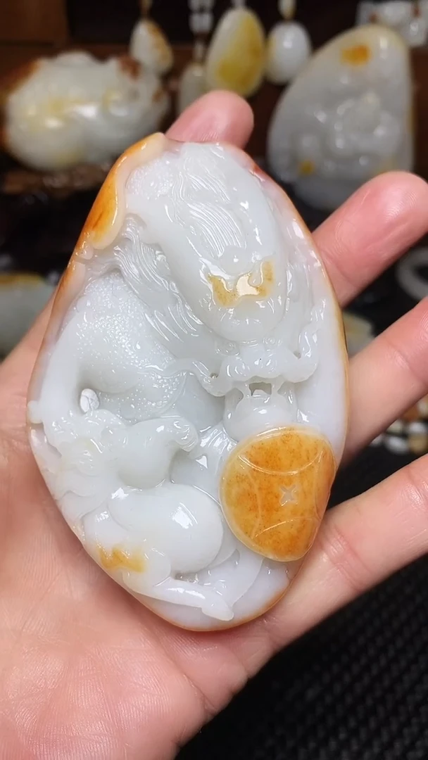 未镶嵌和田玉挂件生*4