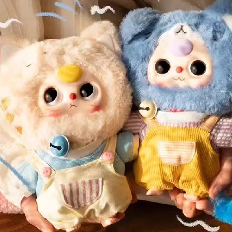 Baby three娃三岁小猫衣橱毛绒盲盒公仔挂件可爱玩偶