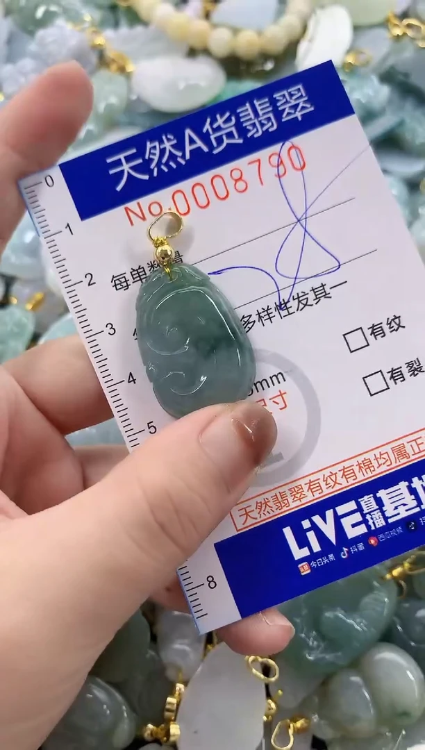 颈饰未镶嵌翡翠天然A货翡翠