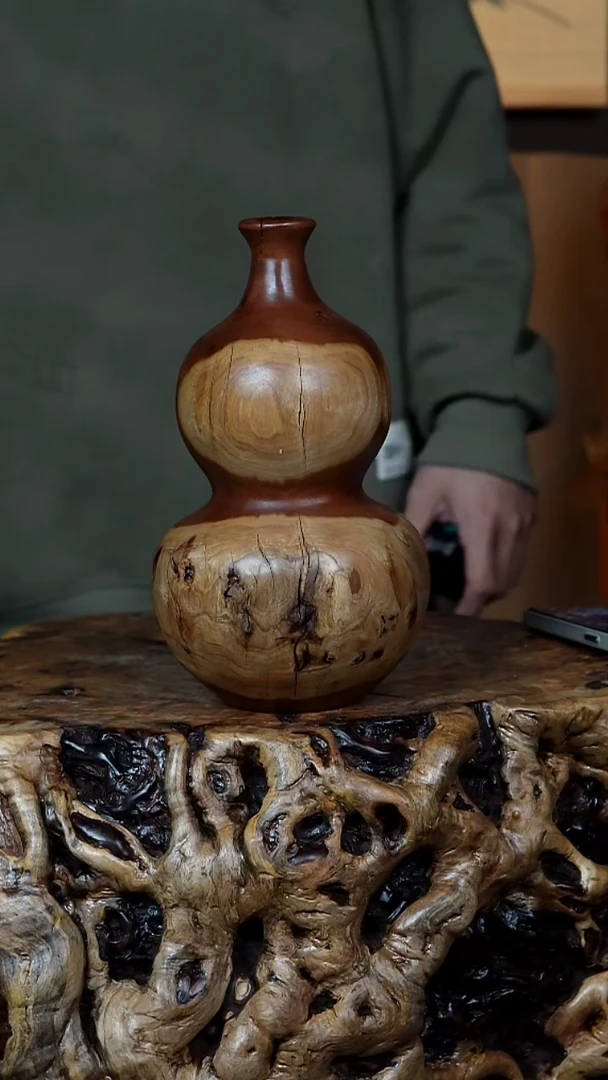 枣木百年鸡心枣木葫芦（高26）