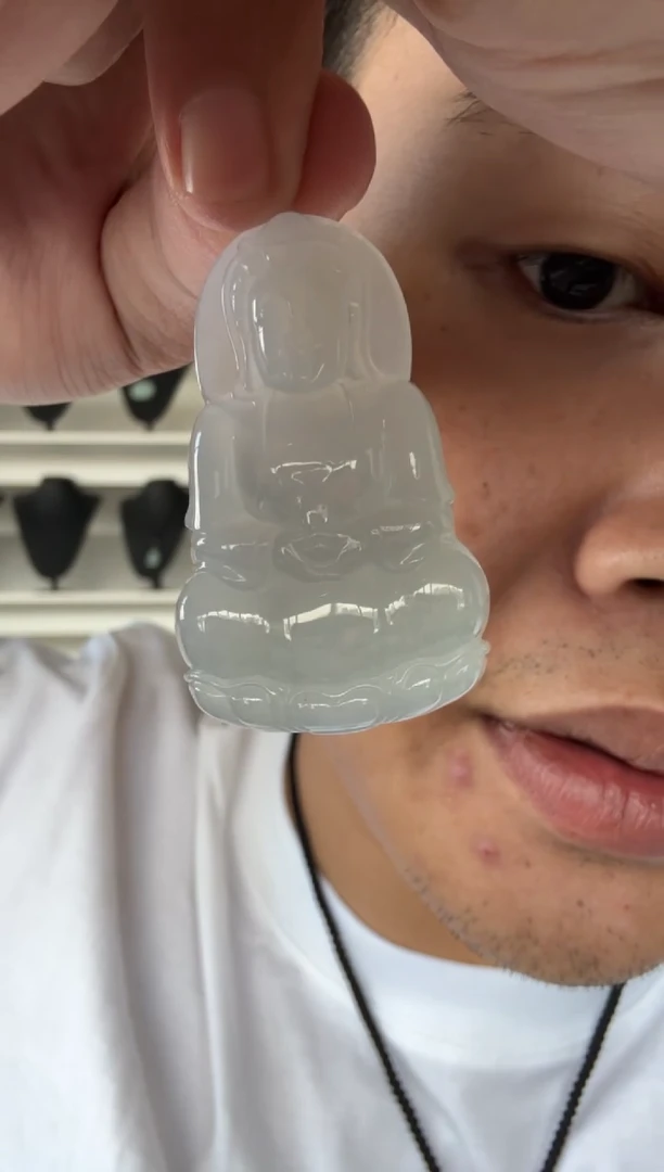 翡翠未镶嵌颈饰天然翡翠A货孤品一件