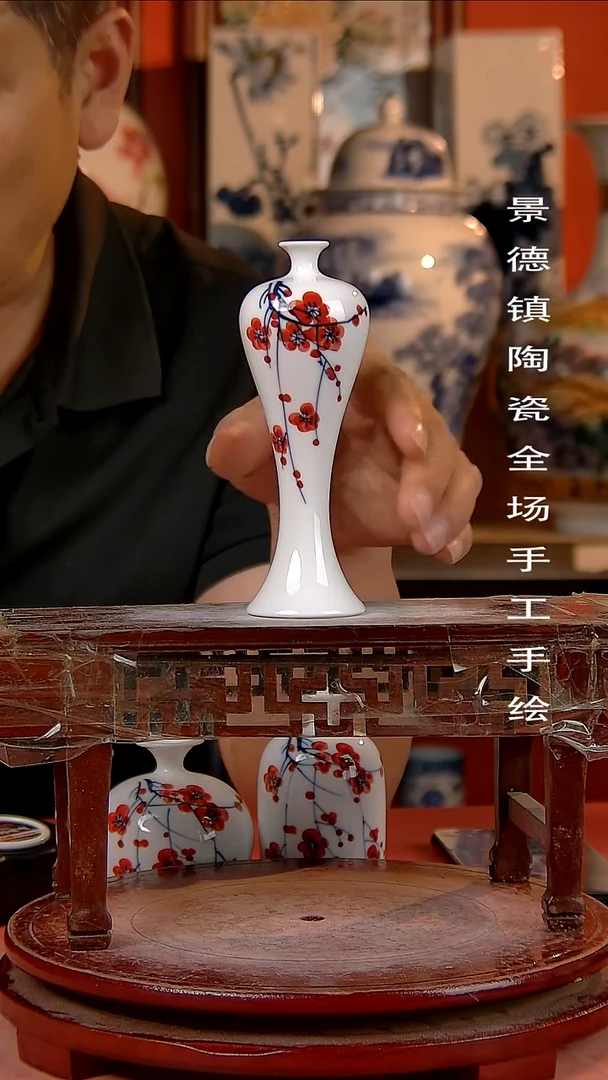 摆件景德镇陶瓷 手工手绘