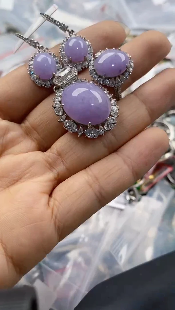 银S925镶嵌戒指翡翠11                 9