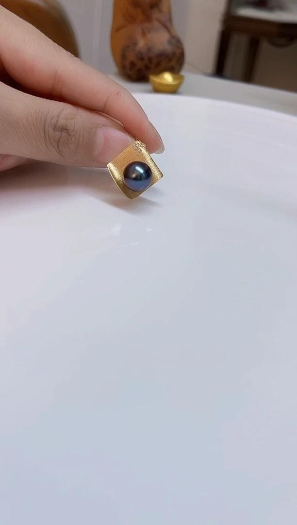 银S925镶嵌颈饰海水珍珠10-11mm