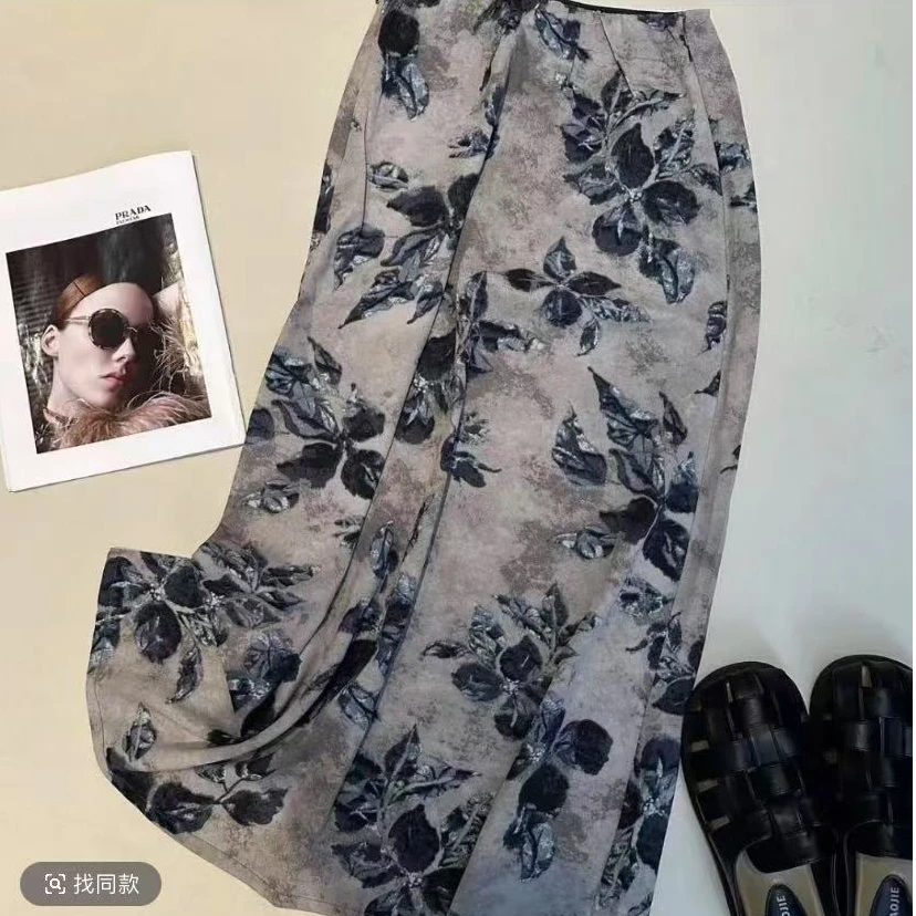 洋气复古气质夏季女士百搭碎花半身裙显瘦又时尚裙子·