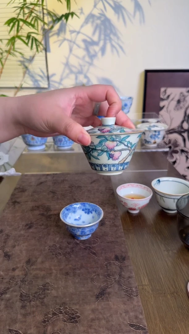 【闪购商品】景德镇手绘盖碗盖碗