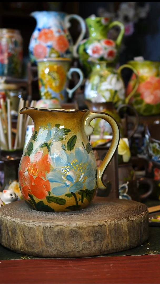 陶瓷239景德镇手工手绘釉下彩