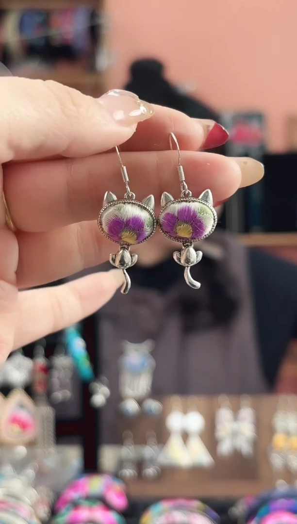 织绣艺枝独绣手工饰品78***