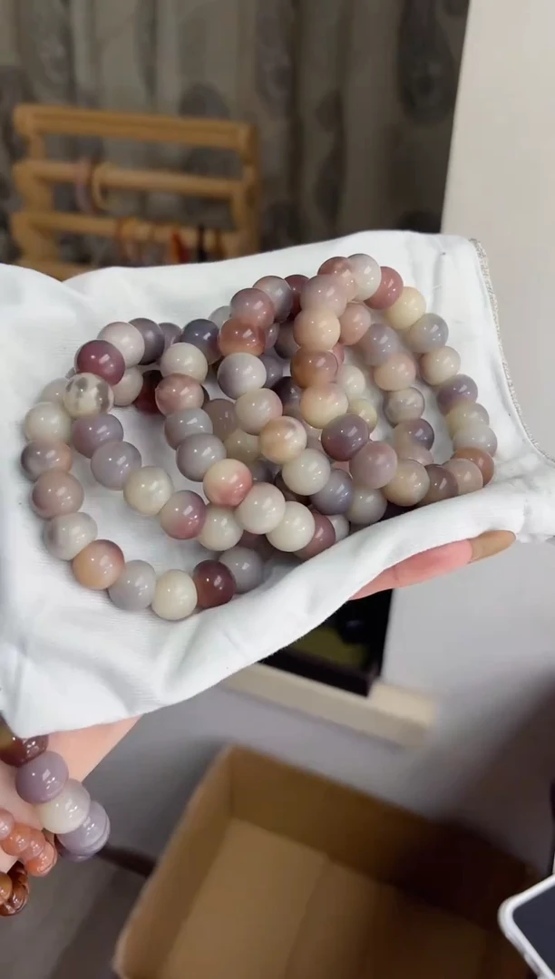 手串菩提根/象牙果沐r40紫美人胖墩儿玉化蒜瓣肠14mm手串