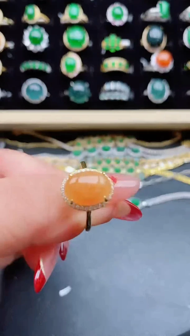 【闪购商品】翡翠戒指银S925镶嵌21321