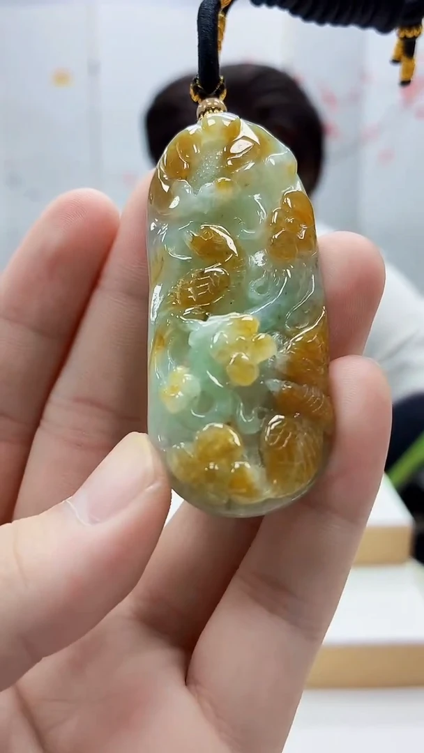 未镶嵌定制翡翠5060bb-毛货挂件26