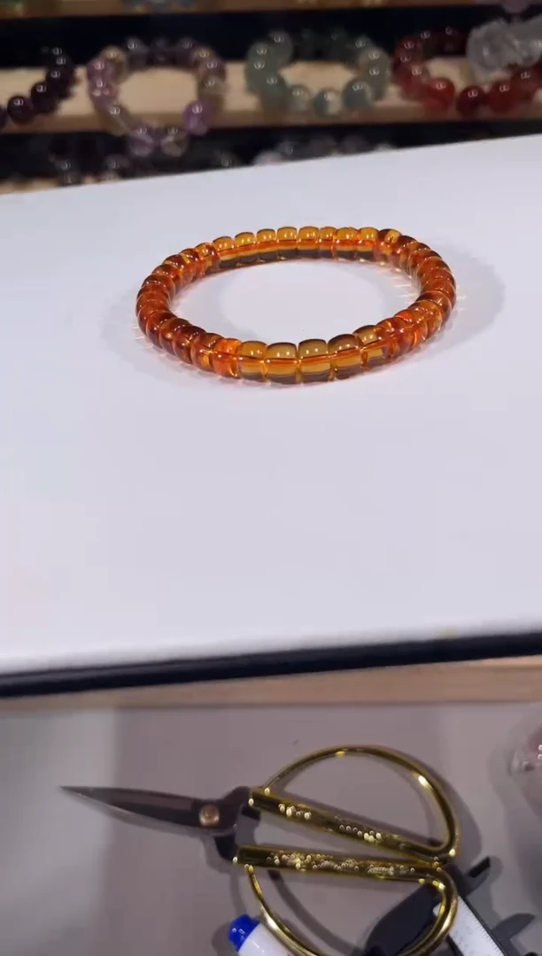 未镶嵌手链水晶黄水晶盘切手链