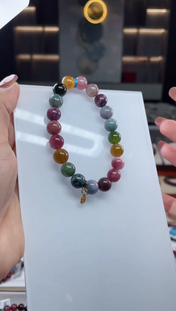 单圈手串未镶嵌碧玺（多样性发一条）T