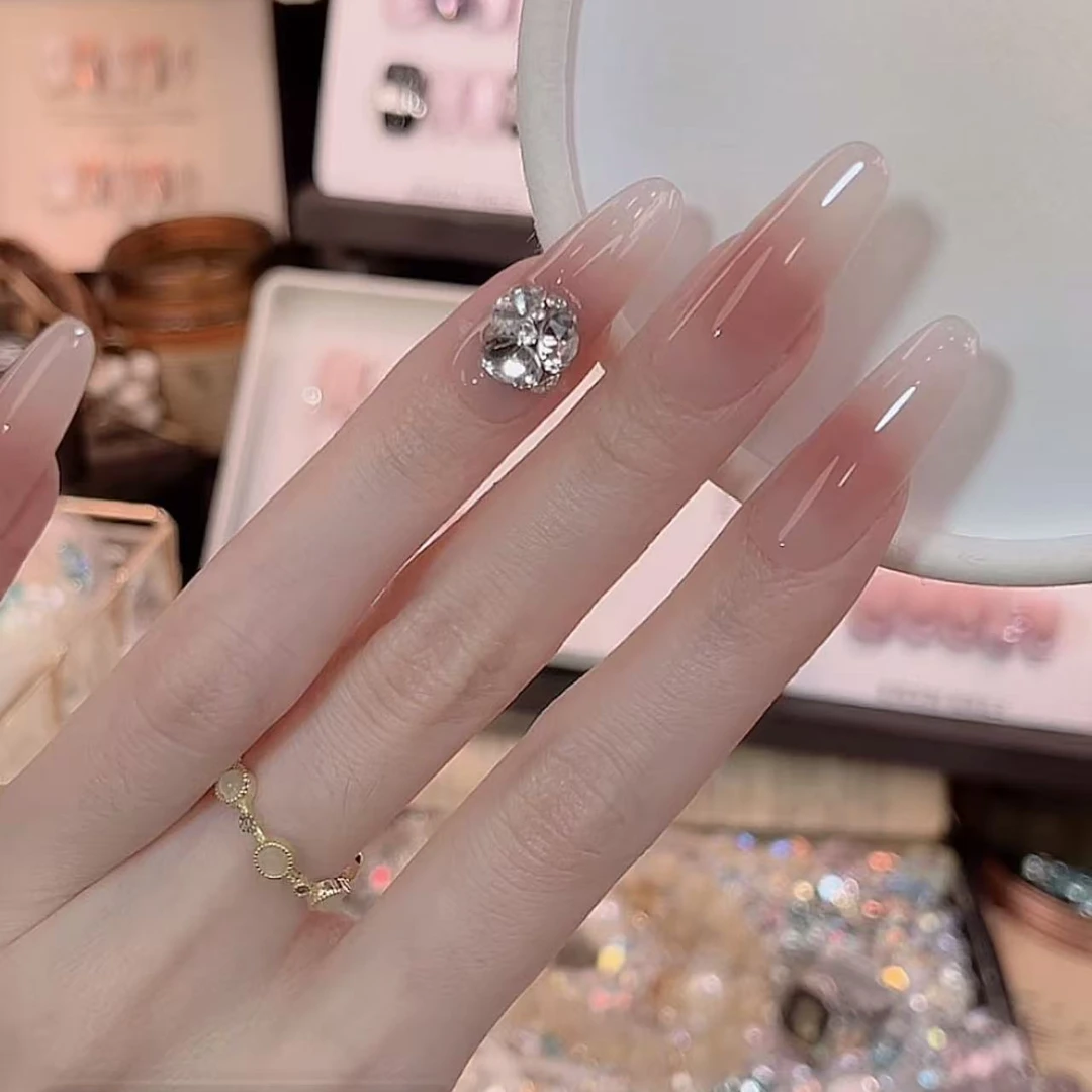 魔法腮红 -Hand-painted clear bow 纯手工穿戴甲 12片装