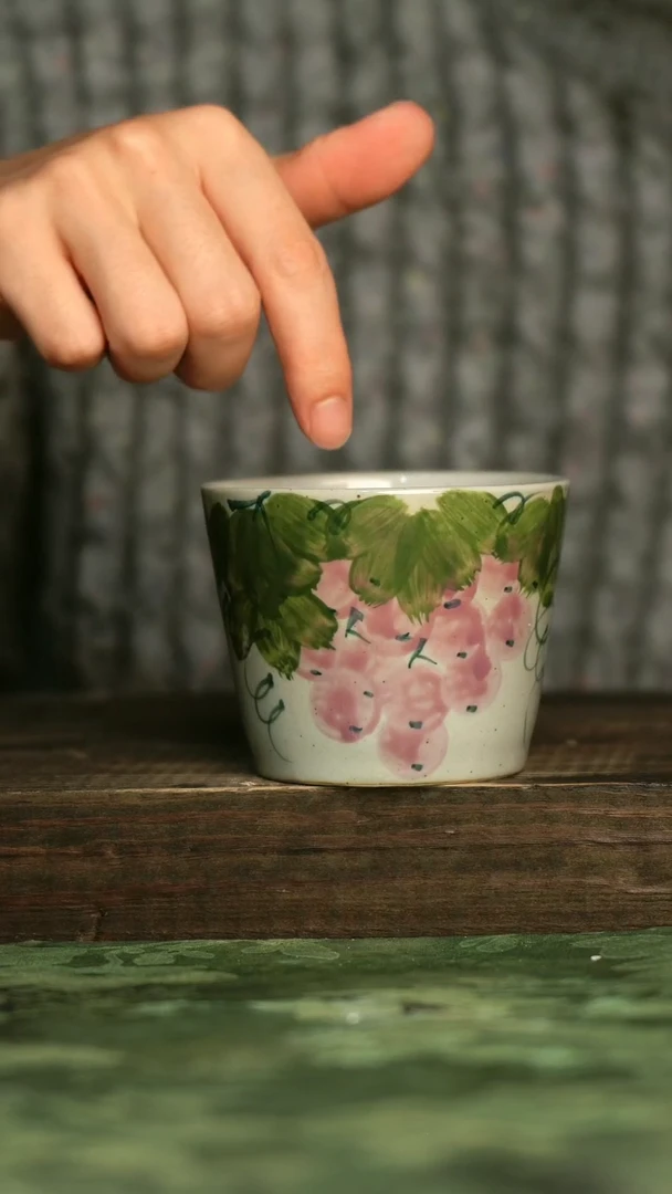 陶瓷青诗集手工手绘瓷器