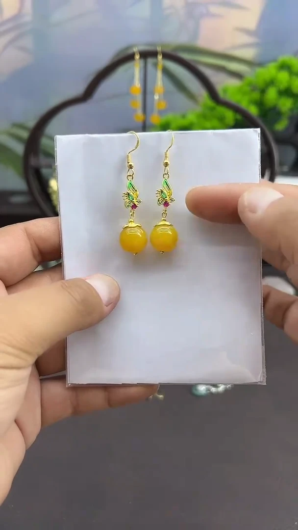 未镶嵌耳饰玛瑙/玉髓032