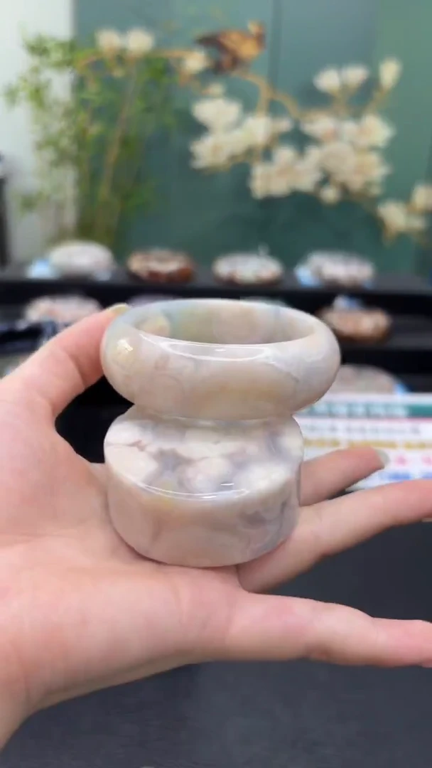未镶嵌手镯石英质玉A134(57圈赠送镯心)