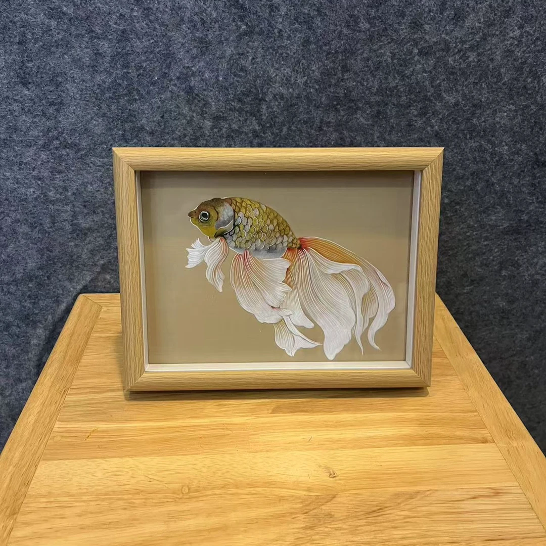 《鱼》国潮氛围感艺术摆件22*17cm