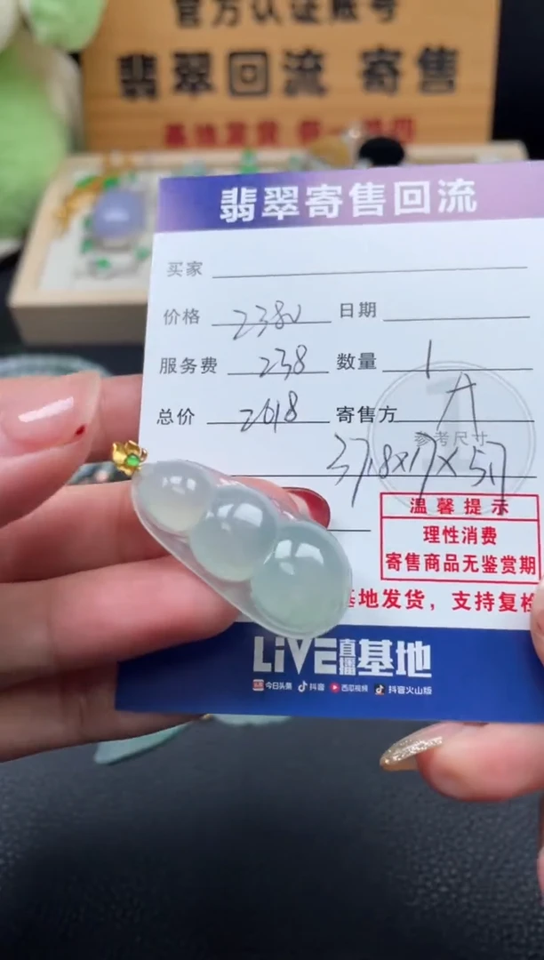 颈饰18K金镶嵌翡翠10152981