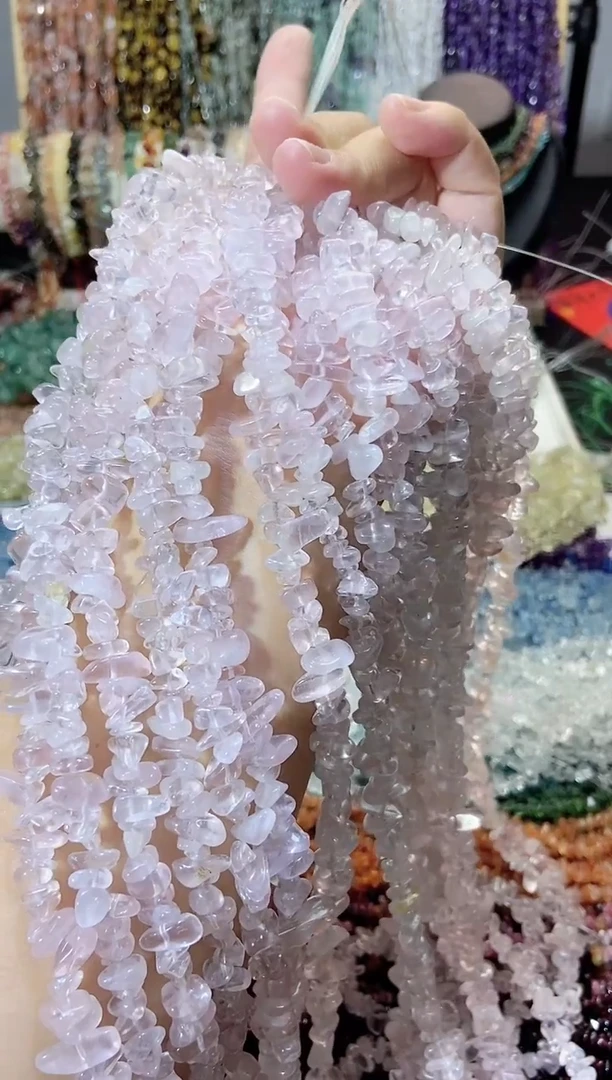 未镶嵌珠宝半成品水晶透紫马粉