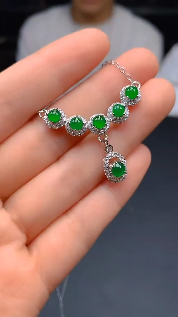 【闪购商品】翡翠项链未镶嵌0313608407/多样性发一