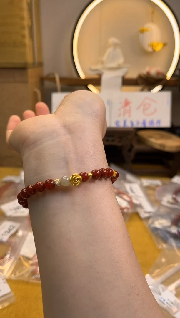 合金手链玛瑙/玉髓货号359