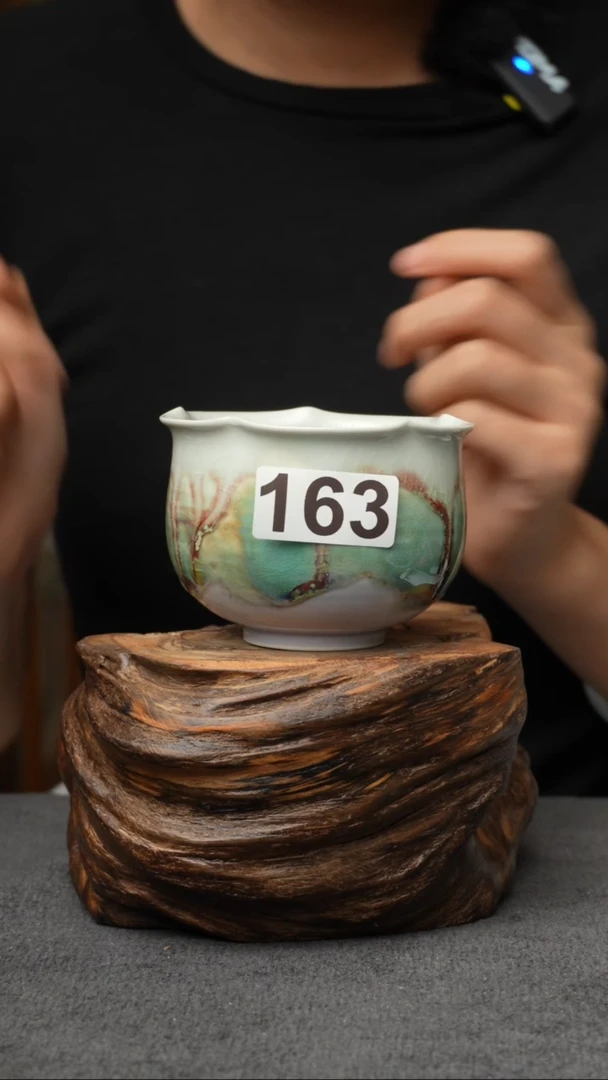 杯子163景德镇手创颜色釉杯（食品级）带冰裂纹