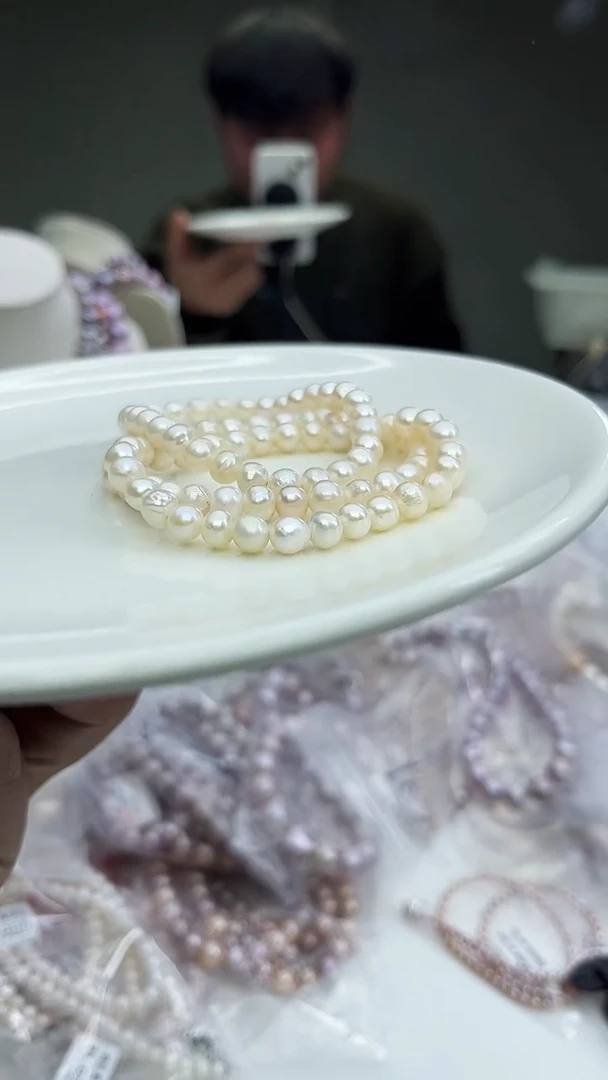 未镶嵌手链淡水珍珠白色系手链