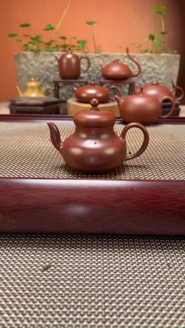 茶壶紫砂章老满工 思婷壶 陈腐老朱泥  纯手制