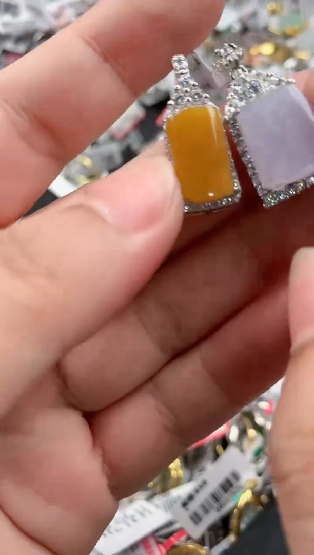 银S925镶嵌戒指翡翠444   6