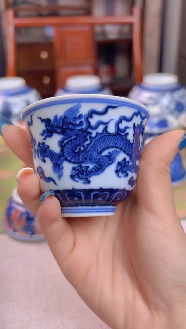 瓷片景德镇毛仔柴窑杯