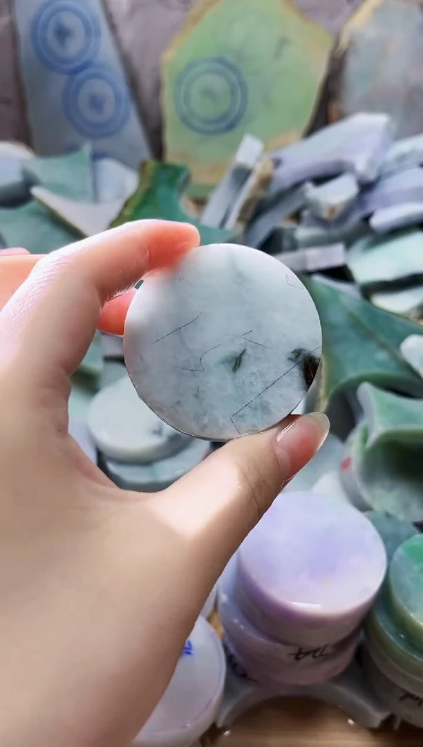 颈饰未镶嵌翡翠天然翡翠A货648