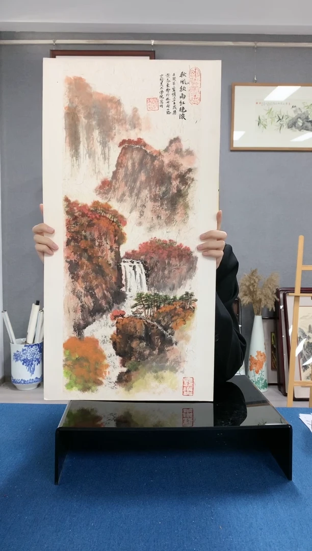 国画黄泰来老师绘画山水