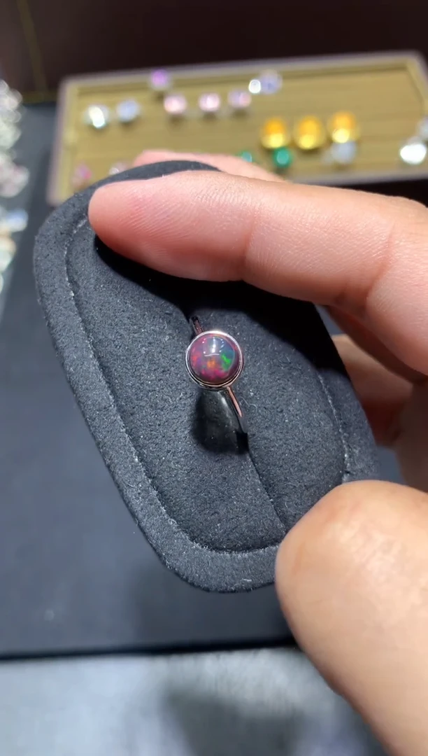 未镶嵌欧泊戒指Y48