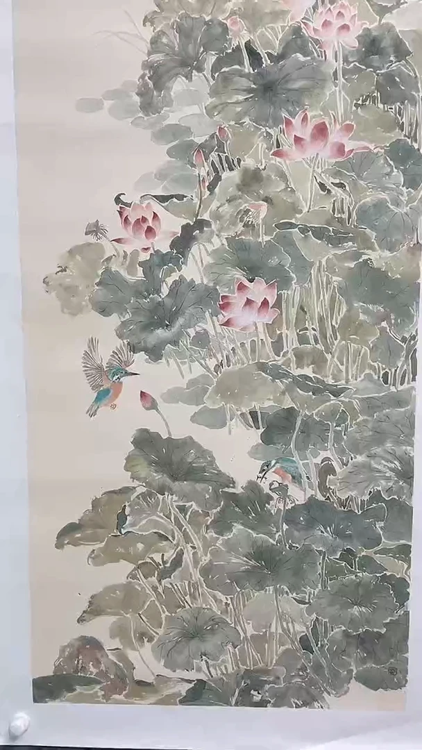 国画邹训精-8平尺-花鸟国画-yz