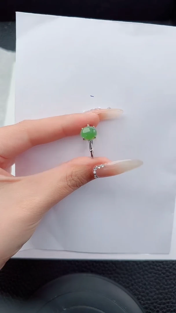 未镶嵌戒指和田玉555碎玉微色差T299