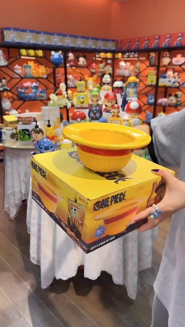 瓷片@@路飞帽水果沙拉碗（礼盒）