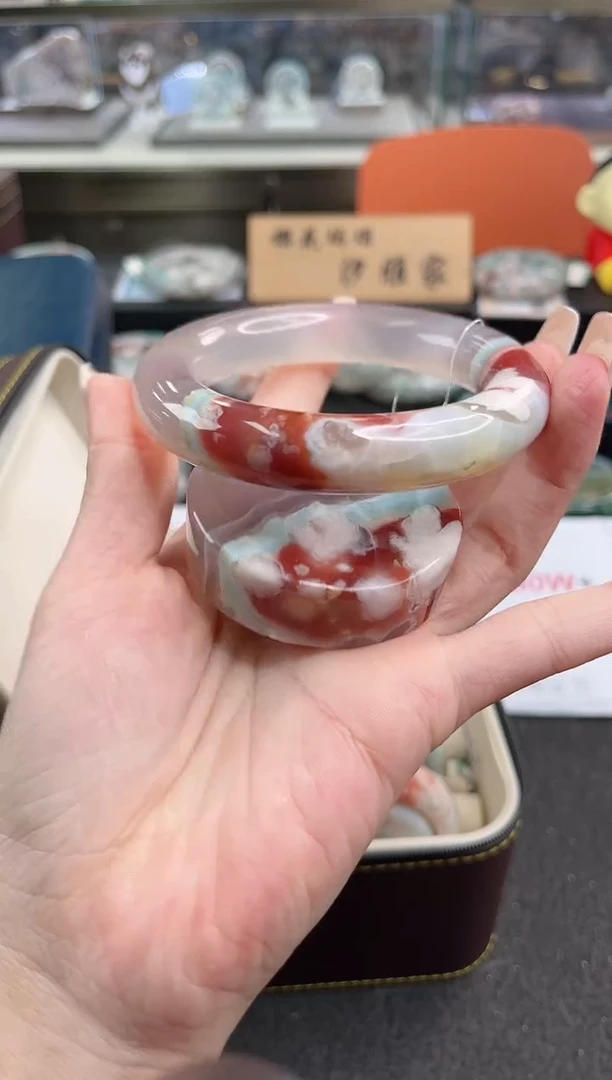 未镶嵌手镯石英质玉59圈口（赠品镯心）6S8172