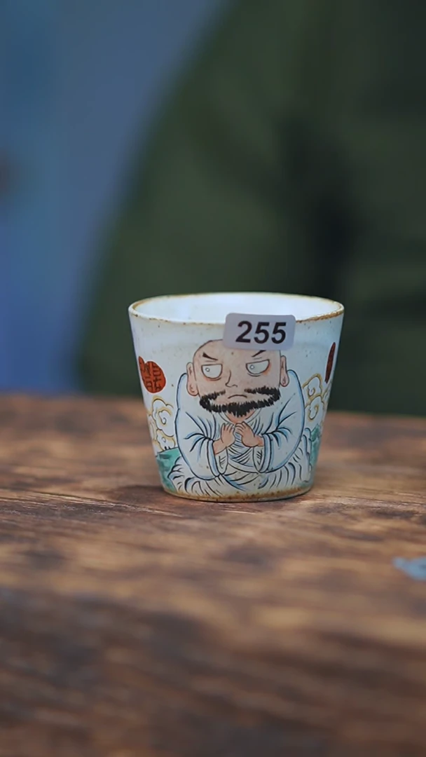 【闪购商品】255景德镇手绘达摩单杯