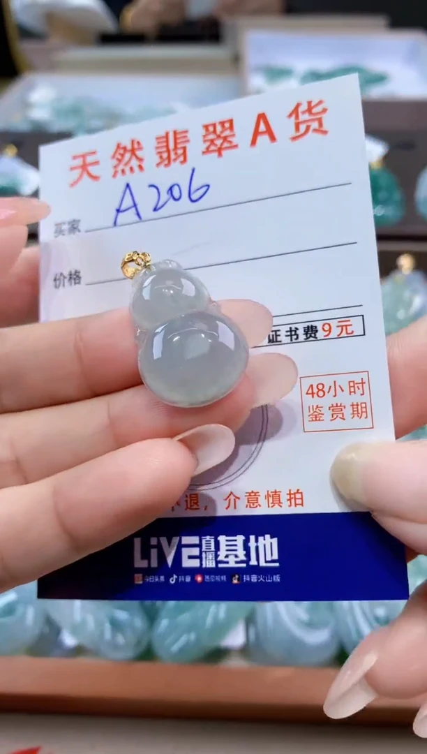 颈饰未镶嵌翡翠天然缅甸翡翠A货挂件