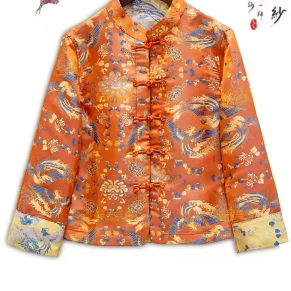 【煦色韶光】新中式两面两穿国风时尚百搭中国风提花立领网红外套