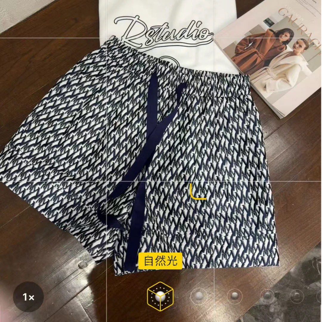 王姐专属-2025春季新品花纹简约百搭短裤-【R-6106】