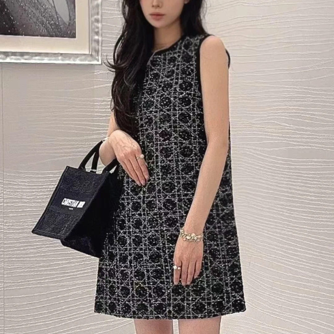 未使用 DIOR/迪奥 无袖连衣裙